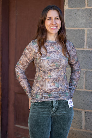 Camo Mesh Top