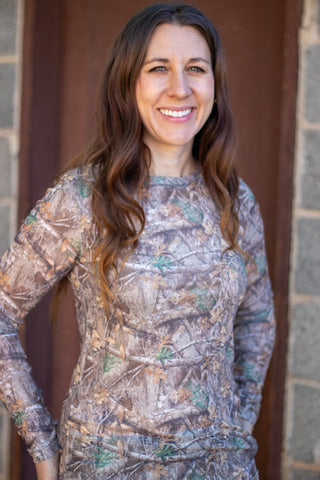 Camo Mesh Top