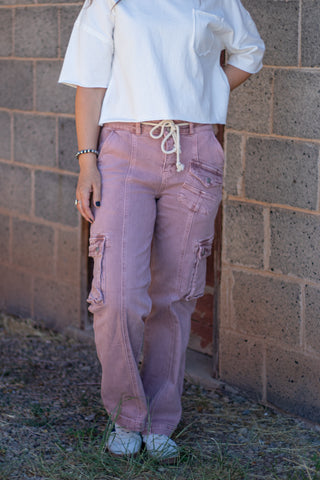 Tana High Rise Straight Cargo Pant
