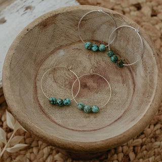Mystic whispers hoops-turquoise