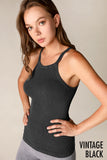 Highneck Ribbed Tank