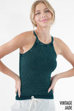 Highneck Ribbed Tank