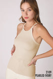 Highneck Ribbed Tank