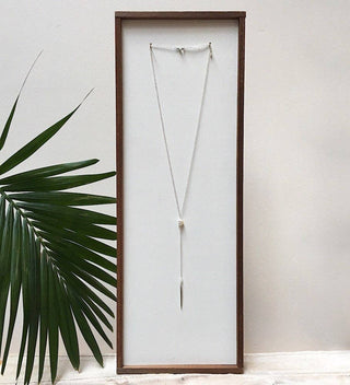 Altruism necklace-white pearl: Silver/white pearl