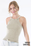 Highneck Ribbed Tank