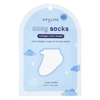 Holiday Cozy Socks Collagen Foot Mask