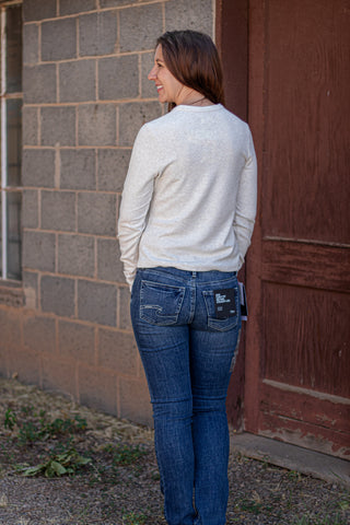 Aeris Top- Heather Oatmeal