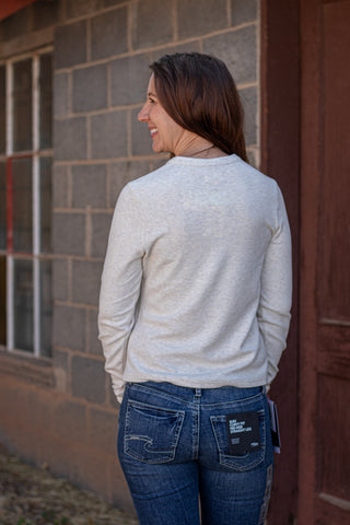 Aeris Top- Heather Oatmeal