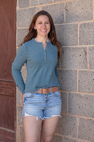 Aeris Top- Spruce Heather