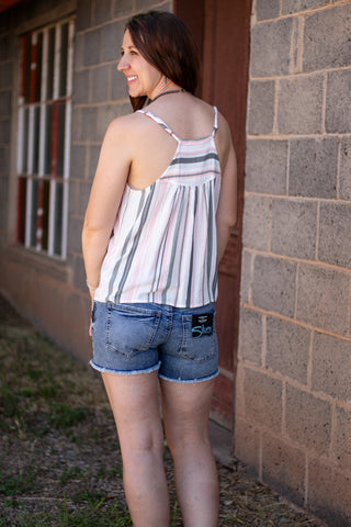 All I Know Striped Tank