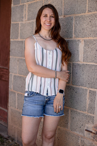 All I Know Striped Tank
