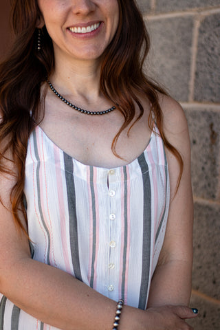 All I Know Striped Tank
