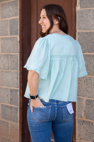 Audrey Pintuck Pleated Blouse