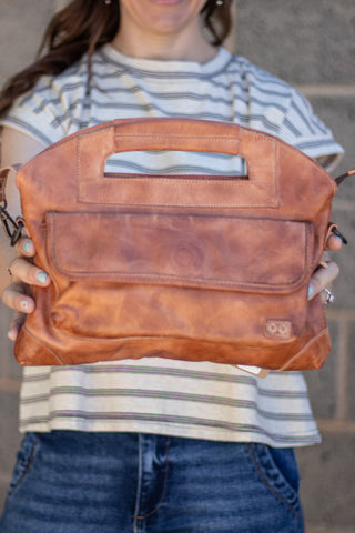 Bed|Stu Greenway Handbag- Tan Rustic
