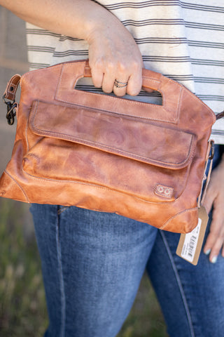 Bed|Stu Greenway Handbag- Tan Rustic
