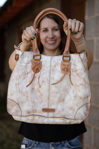 Bruna Handbag- Nectar Lux Tan Rustic~ BedStu