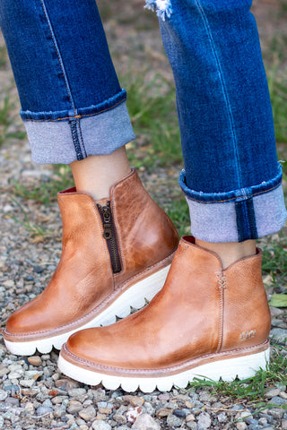 BedStu Lydyi Bootie- Tan Rustic