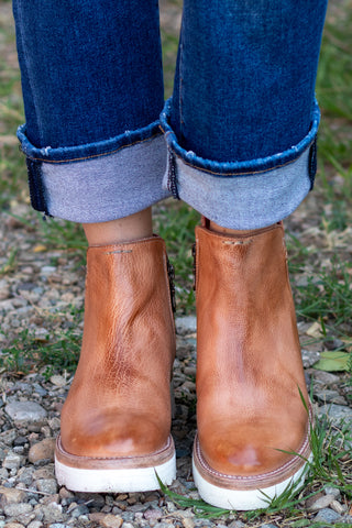 BedStu Lydyi Bootie- Tan Rustic