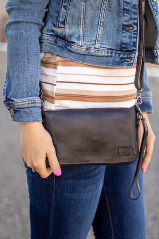 BedStu Cadence Crossbody- Black Rustic