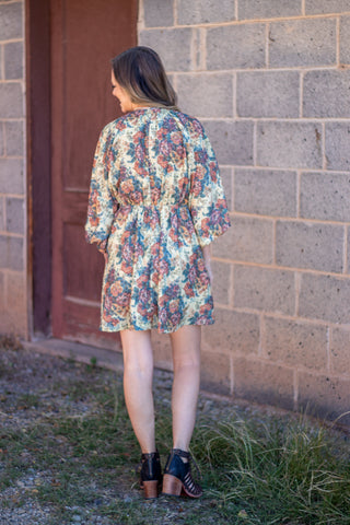 Bethany Bubble Vintage Floral Dress