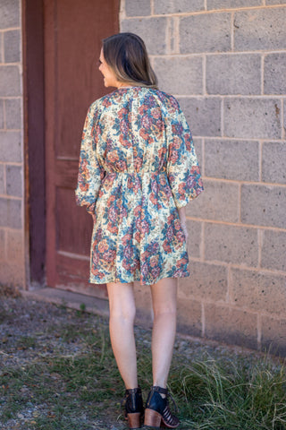 Bethany Bubble Vintage Floral Dress