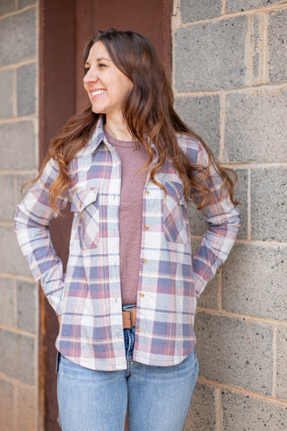 Cassian Shirt- Vintage Indigo Plaid