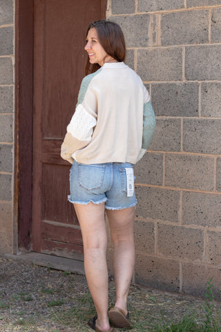Catching On Color Blocked Cardigan