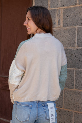 Catching On Color Blocked Cardigan
