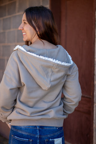 Comfort Zone Halfzip - Mocha Lace