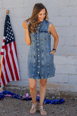 Denim Dress- Silver Jeans