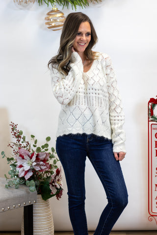 Daryn Crochet Sweater