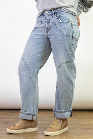 Everest High Rise Barrel Jean