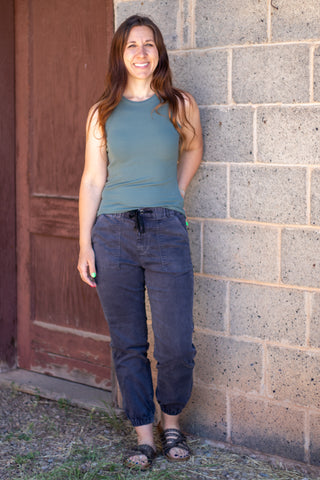 Elaina Joggers- Charcoal Grey