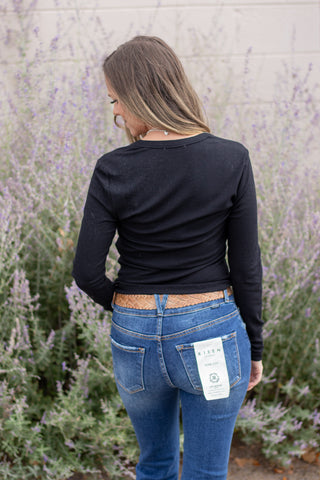 Elevated Scoop LS Tee - Black