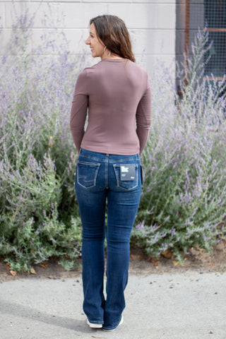 Elevated Scoop LS Tee - Brown