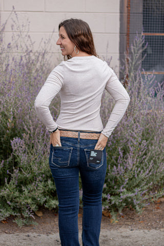 Elevated Scoop LS Tee - Oatmeal