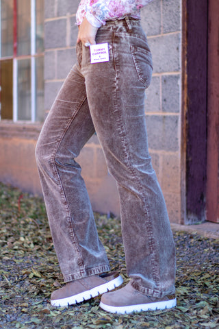 Ella Corduroy Pant- Mocha