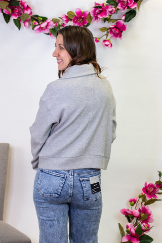 Ever So Soft Waffle Half Zip Sweatshirt