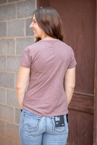 Every Day Essential Tee- Chocolate