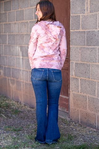 FullZip Sweatshirt- Cottage Rose