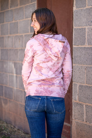 FullZip Sweatshirt- Cottage Rose