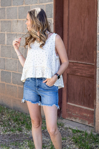 Harper Floral & Lace Tank