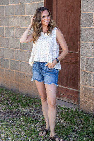 Harper Floral & Lace Tank