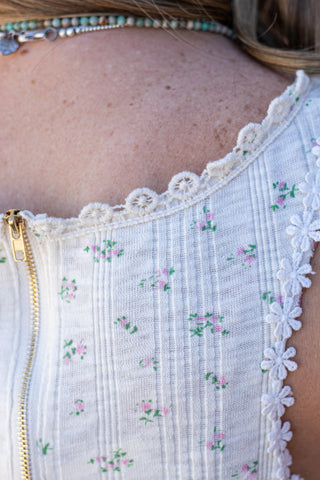 Harper Floral & Lace Tank