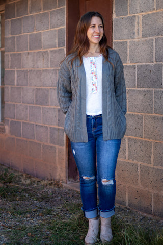 Hadleigh Cable Knit Cardigan