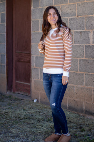 I Get How You Think Striped Top