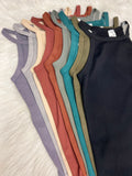 Highneck Ribbed Tank