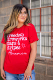 Freedom And Fireworks Tee
