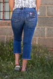 Suki Capri~ Silver Jeans