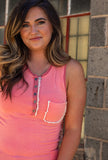 Promised Fun Tank- Watermelon Pink